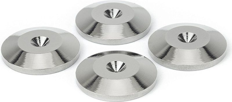 Dynavox - Spike Sluitringen - Zilver - Set van 4 - Bescherming tegen Krassen op de Vloer