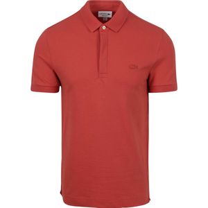 Lacoste - Poloshirt Paris Pique Rood - Slim-fit - Heren Poloshirt Maat L