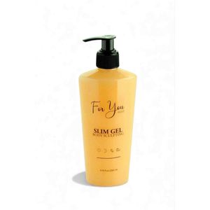 For You Gold Slim Gel Slimmer - Verstevigend - Vetverbrander - Regionaal afslanken - Buik verzakking - taille - heupen - billen - armen - Anti-stretch en cellulitis/striae crème (enkel) 250 ml