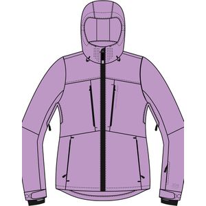 Protest Prtbeverly – Skijas Dames – Waterafstotende afwerking – Winterjas – Waterkolom 20K – Thistle Purple