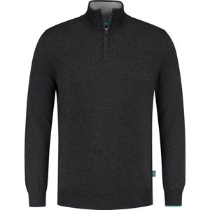 District Indigo Trui Half Zip Cotton/Cashmere Anthra (7.21.500.501 - 024)