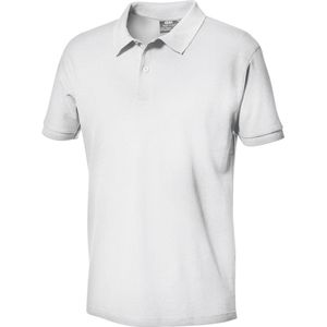 SIR SAFETY PIQUET Korte mouw Werkpolo HEREN Wit - 100% Katoen - 180 g/m² - Dubbel Gestikt