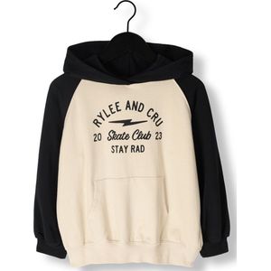 Rylee + Cru Raglan Hoodie Truien & Vesten Jongens - Sweater - Hoodie - Vest- Zwart - Maat 104/110