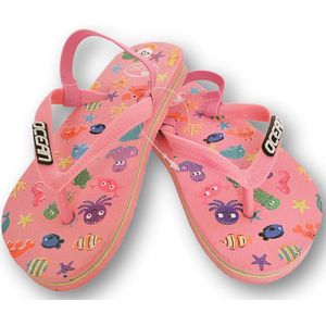 Kinderslippers ocean roze - maat 23