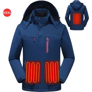 Nivard Elektrische Kleding Warm - Heating Jacket - Jas Met Verwarming - Thermo Jas - Verwarmde Jas - Heren - Maat S - Marineblauw