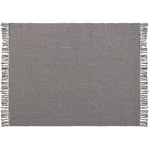 DAMEK - Plaid - Zwart - 125 X 150 cm - Katoen