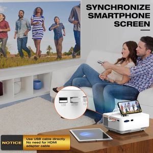 Gran Vida® - Mini Projector - 1080P HD - 240 Inch Scherm - 7000 Lumen - Home Theater