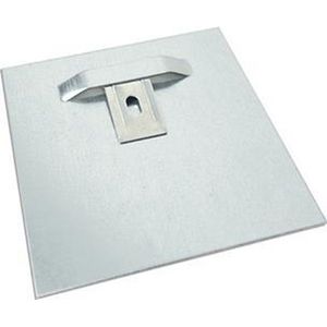 Ophangsysteem Aluminium wanddecoratie - Dibond ophangplaat - 7x7 cm - Tafel accesoires decoratie