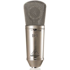 Behringer B-1 grootmembraan-Studiomicrofoon nier incl. koffer, windscherm - Grootmembraan condensator microfoons