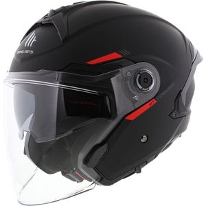 MT Helmets - Cosmo SV - Open Gezicht Helm - Urban Stijl - Zwart - Veiligheid