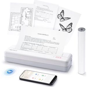Draagbare thermische printer voor mobiel gebruik - Bluetooth verbinding - ideaal voor thuis, school en onderweg