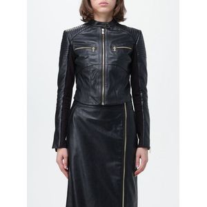 Leather Jacket Moto Style Wo - Black