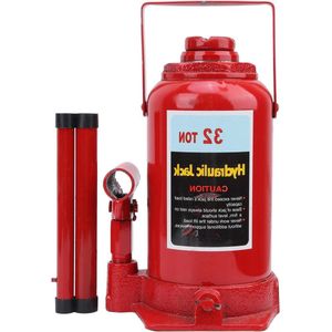 JGS Premium - Hydraulische krik 32 ton autoheffer hoogte 25-47 cm voor bestelwagen en caravan van hoogwaardig staal