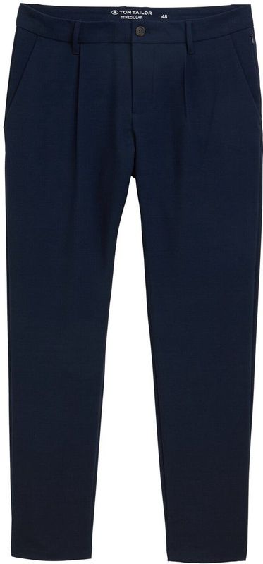 Tom Tailor - Regular Fit - Pantalon - Elegante Broek - Met Plooidetail