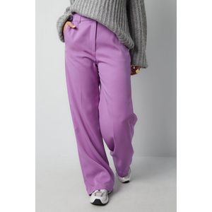 Yehwang - Gimme - comfort - broek - chino - flair - Lila - paars - Maat S