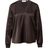 COMMA Blouse  donkerbruin