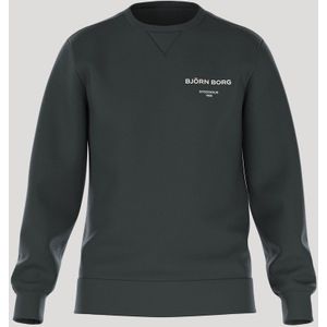 Björn Borg Essential 1 Sweater Heren Urban Chic Groen - Trui Mannen - Maat L - Katoen