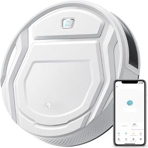 Lefant Robotstofzuiger 1800Pa Sterke Zuigkracht - Geavanceerde 6D-Botsingssensor - Compatibel met Alexa & Google Home & App - Reinigt Huisdierenhaar - Harde Vloer tot Laagpolig Tapijt