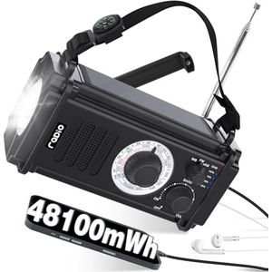 Draagbare Noodradio met Powerbank en SOS-Alarmsysteem - AM FM Radio voor Camping en Noodsituaties