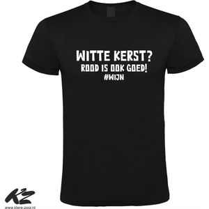 Klere-Zooi - Witte Kerst? Rood is Ook Goed - Heren T-Shirt - XL