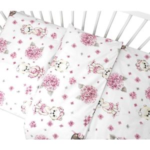 Peuter Dekbedovertrek - Roze - 120 x 150 cm - Inclusief Kussensloop 60 x 70 cm