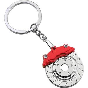 Schijfrem sleutelhanger - remschijf auto-onderdelen - sleutelhanger auto - 3D sleutelhouder - autosleutel creatief - autodecoratie accessoires .