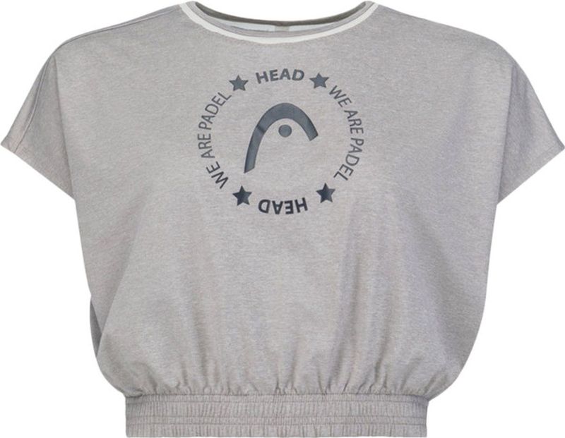 Head - Padel Crop T-shirt - Grijs - Polyamide/Elastaan
