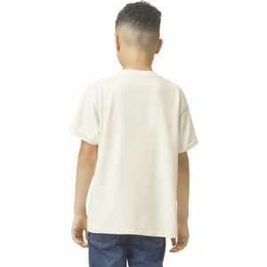 T-shirt Kind 7/8 years (M) Gildan Ronde hals Korte mouw Natural (x72) 100% Katoen