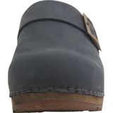 Sanita - Urban Mule - Klok - Donker Blauw - Houten Zool - Leer