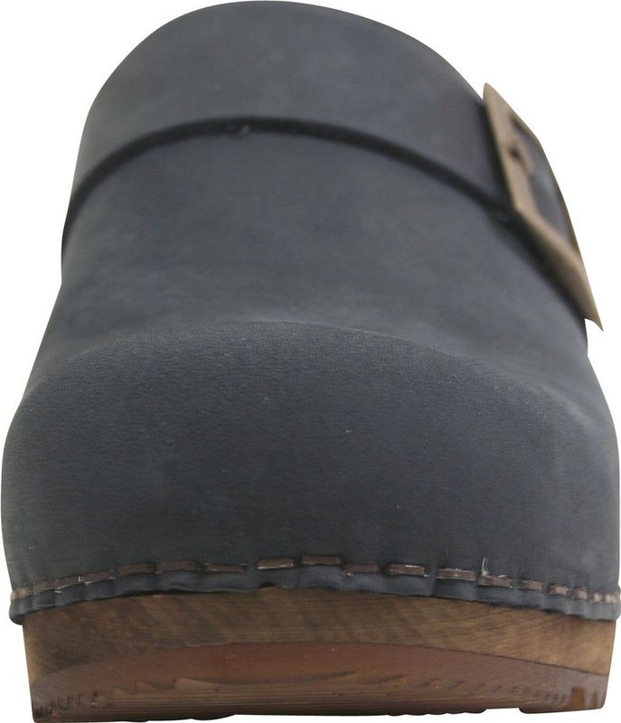 Sanita - Urban Mule - Klok - Donker Blauw - Houten Zool - Leer