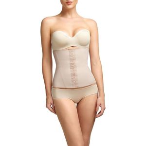 Shapewear Waist Trainer Corset - Verstelbare Buikcompressie En Lendensteun - Zweet Buikband Shaper - Ademend Materiaal Voor Fitness En Dagelijks Gebruik - 1 Stuk - Voor Dames - Aprikos
