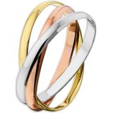 The Jewelry Collection - TC-31179 - Ring 3-in-1 - Tricolor - 16.50 mm