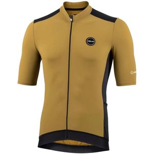 Nalini - Heren - Fietsshirt - Korte mouwen - Wielrenshirt - Zomer - FIVE POCKETS JERSEY - BLACK/DARK GREEN - M