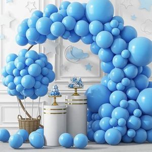 Clixify Ballonnen set compleet - Ballonnenboog blauw - Gender reveal ballonnen - Alles in 1 Ballonnenpakket Hoge kwaliteit - 92 Stuks - Ballonnenboog Decoratie Feestpakket - Boog- Verjaardag - Babyshower versiering