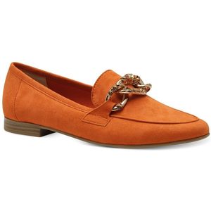 Marco Tozzi - Dames Instappers - Zwart - Leer - F-breedte