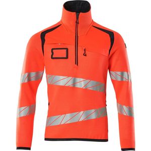 Mascot Accelerate Safe Gebreide trui met korte rits 19005-351 - hi-vis rood/donkermarine - XL