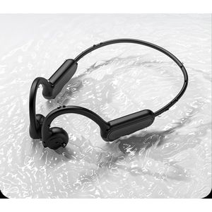 Bone Conduction Headphone - Bone Conduction Oordopjes - Koptelefoon Bone - Sport hoofdtelefoon - Sport oortjes - Bluetooth 5.3 - Geschikt voor elke Smartphone-zwart