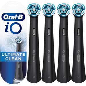 Oral-B iO Ultimate Clean - Opzetborstels - 4 Stuks - Zwart - Origineel - Voor iO Serie