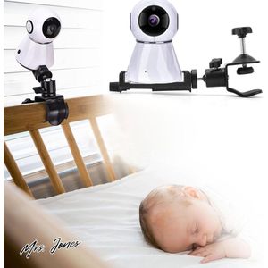 Mrs. Jones Houder voor babycamera 360 graden draaibaar - verstelbare houder - flexibele camerastanden - kinderbed standaard .