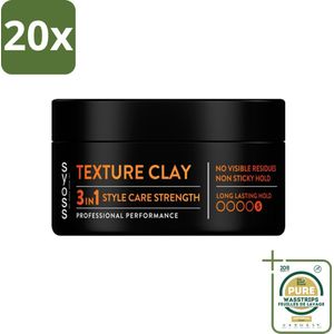 20 x SYOSS - Texture Clay - Verzorging - Langdurige Styling - 100ml - Grootverpakking - Haartypen - Haarstyling - Texture Clay - Matte Finish - Haar Verzorging
