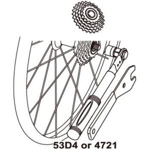 Gereedschap afnemer suntour freewheel 4 nok