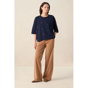 Sissy-Boy - Bruine high waist wide leg corduroy broek