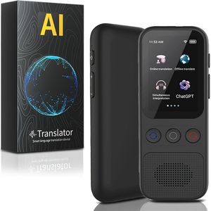 Taalvertaler Apparaat – 138 Talen – Offline & Online Vertaling – Real-Time Stemvertaler – Zakelijk & Reizen – Model S80