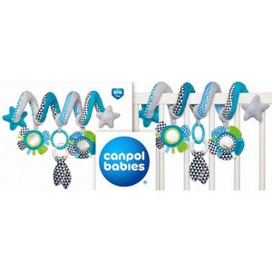 Canpol babies Interactive Spiraal to the Crib / Kinderwagen ZIGZAG blauw 0 m+ Blauw Blauw
