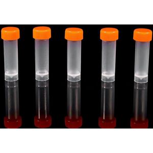 Inovra Plus - Plastic reageerbuisjes met doppen, set van 10 stuks voor laboratorium experimenten en opslag