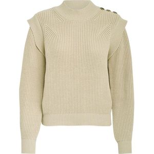 Minus Arya Knit Pullover Truien & vesten Dames - Sweater - Hoodie - Vest- Beige - Maat L