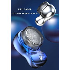 Draagbaar Mini Scheerapparaat voor Nat en Droog Scheren, USB Oplaadbaar en Lichtgewicht