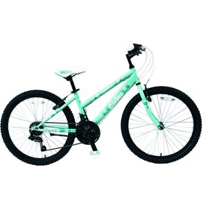 Kinderfiets met 6 versnellingen - 20 inch - Dames/meisje - framemaat 28cm - Turqoise