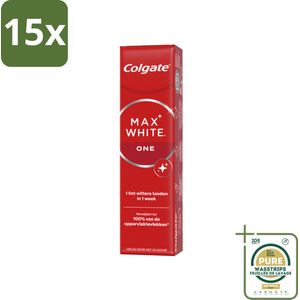 15 x Colgate Tandpasta Max White One 75 ml - Grootverpakking - Tandpasta - Witte Tanden - Whitening - Tanden Witter Maken - Tandpasta Whitening