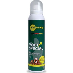 Fußkundig speciaal voetschuim eelt & kloven 150ml - bij eelt en kloven - 100% vegan - voorkomt gebarsten huid en houdt de voeten soepel - aanbevolen door pedicures!
